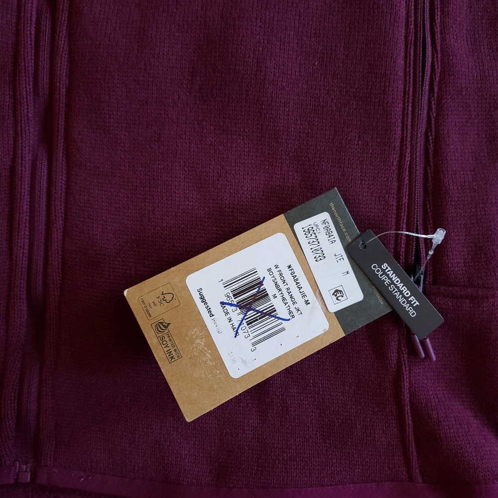 The North Face Women's Front Range Fleece Zip Berry Red Jacket Size Medium $130 - Picture 14 of 16